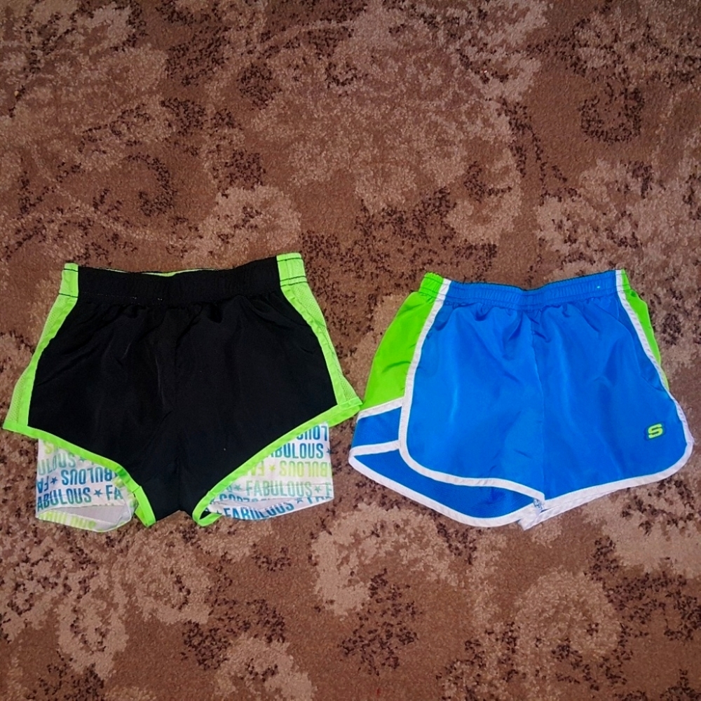(2) piece girls active shorts sz 7/8